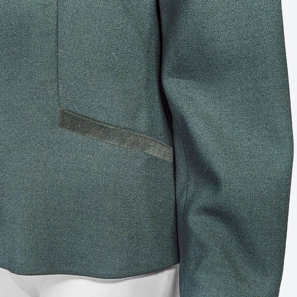Pendleton Emerald Green Wool Blazer with Mandarin Collar and Velvet Trim | 10 - Picture 7 of 10